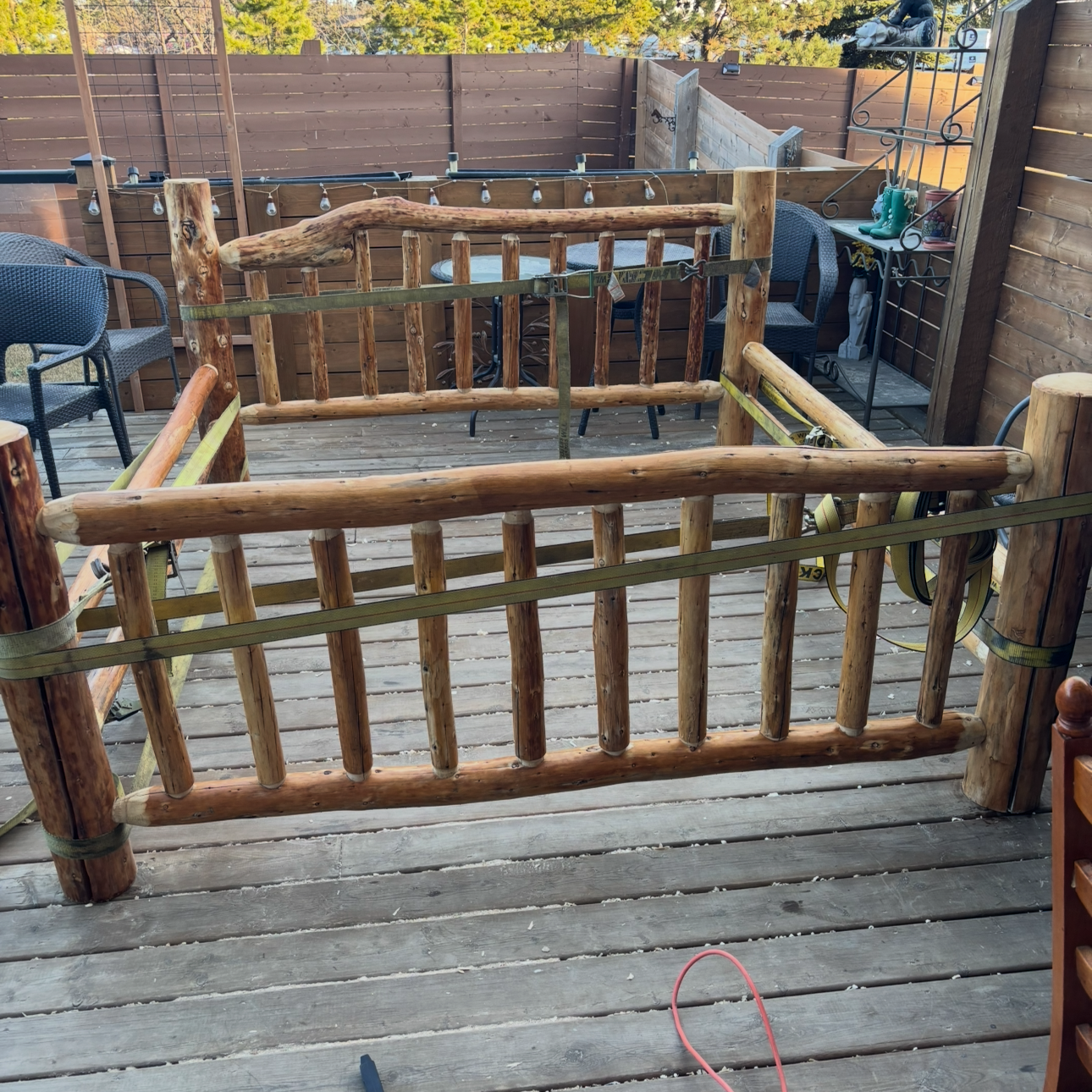 Log bed build