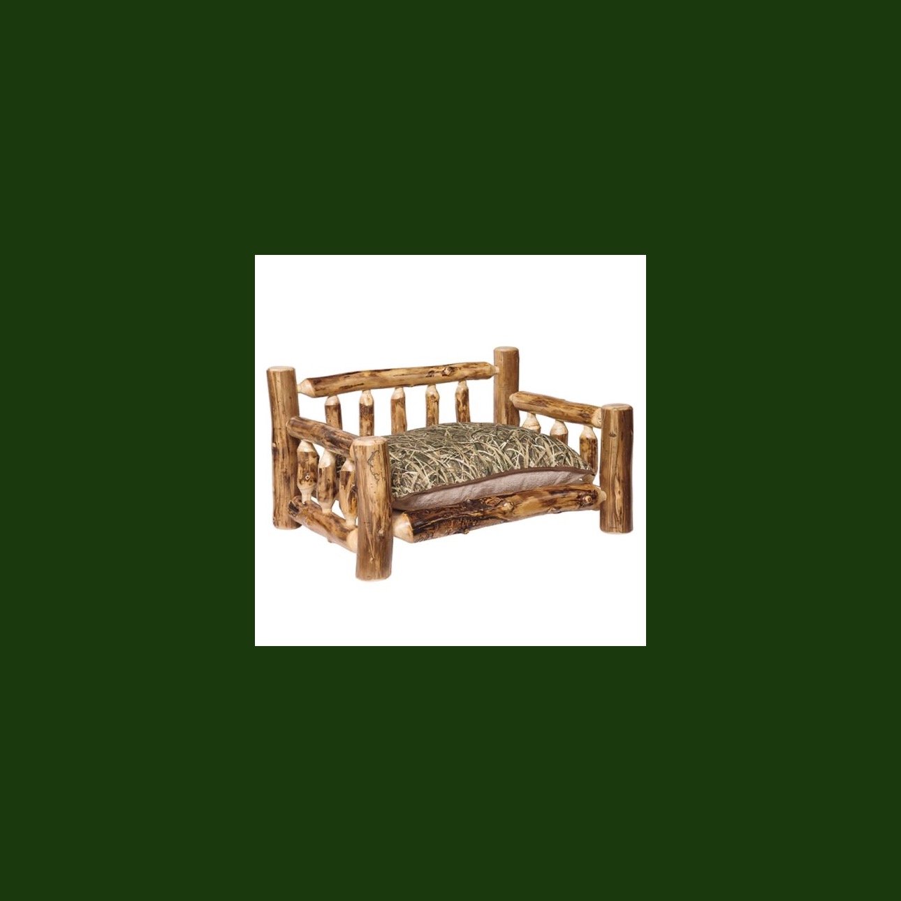 Log pet bed